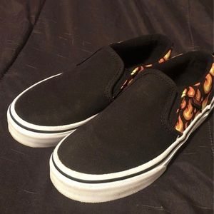 Slip on vans, boys size 1 in youth.